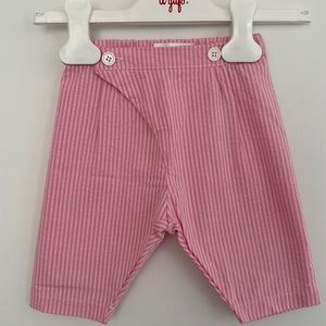 Brand new Pupi Solari pink striped pants 3M